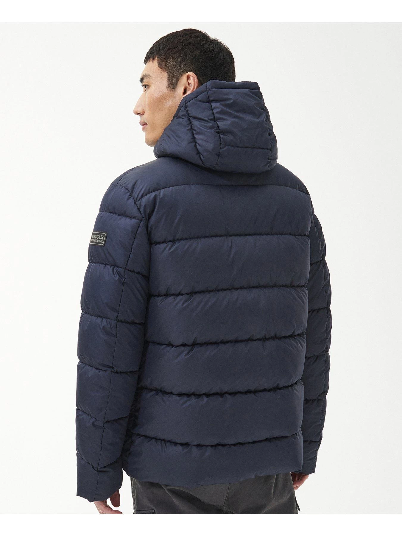 Barbour International Baliol Hooded Padded Jacket - Navy 4 Barbour International Baliol Hooded Padded Jacket - Navy - Image 2