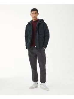 Barbour International Fleat Waterproof Hooded Jacket - Black -Fashion store VJGII SQ3 0000000004 BLACK MDo