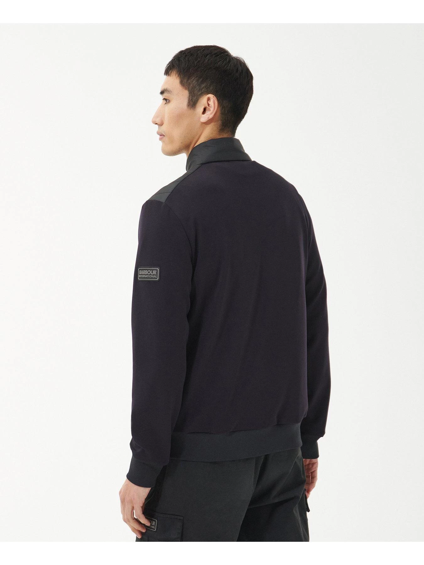 Barbour International Counter Padded Zip Through Jacket - Black 4 Barbour International Counter Padded Zip Through Jacket - Black - Image 2