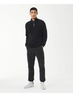 Barbour International Corser Half Zip Jumper - Black 9 Barbour International Corser Half Zip Jumper - Black -Fashion store VJGIL SQ3 0000000004 BLACK MDo