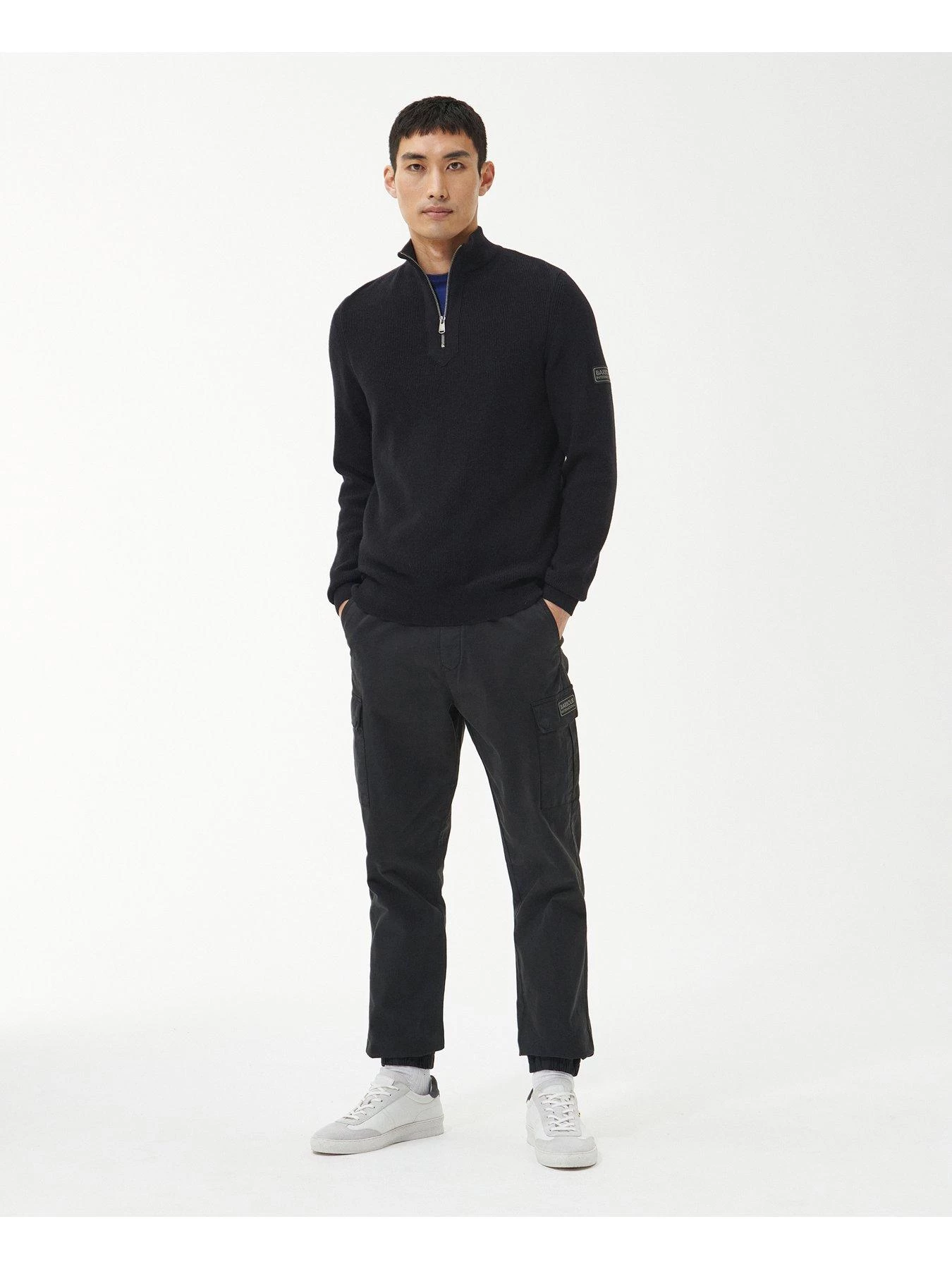 Barbour International Corser Half Zip Jumper - Black 5 Barbour International Corser Half Zip Jumper - Black - Image 3
