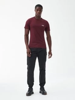 Barbour International Small Logo T-Shirt - Red -Fashion store VJGIM SQ3 0000000017 RED MDo