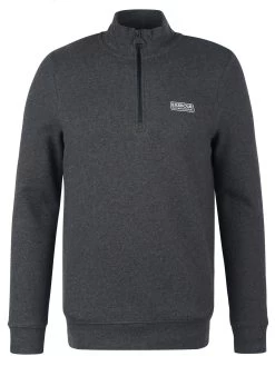 Barbour International Essential Half Zip Sweatshirt - Dark Grey -Fashion store VJGIY SQ5 0000000070 DARK GREY MDd1
