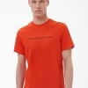 Barbour International Motored Chest Logo T-Shirt - Orange -Fashion store VJGJB SQ1 0000000198 ORANGE MDf