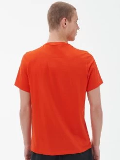 Barbour International Motored Chest Logo T-Shirt - Orange -Fashion store VJGJB SQ2 0000000198 ORANGE MDb