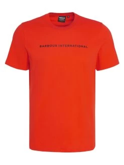 Barbour International Motored Chest Logo T-Shirt - Orange -Fashion store VJGJB SQ5 0000000198 ORANGE MDd1