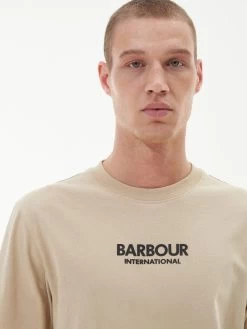 Barbour International Formula Chest Logo T-Shirt - Cream -Fashion store VJGJC SQ4 0000000067 CREAM MDd