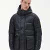 Barbour International Lark Hooded Padded Jacket - Black -Fashion store VJGJF SQ1 0000000004 BLACK MDf