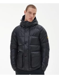 Barbour International Lark Hooded Padded Jacket - Black