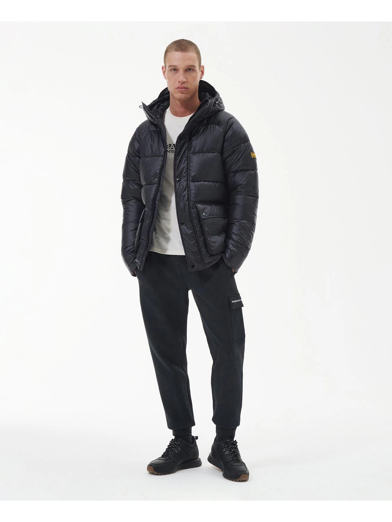 Barbour International Lark Hooded Padded Jacket - Black 5 Barbour International Lark Hooded Padded Jacket - Black - Image 3