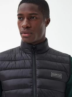 Barbour International Tourer Reed Padded Gilet - Black -Fashion store VJGJH SQ4 0000000004 BLACK MDd