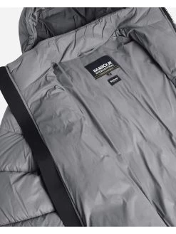 Barbour International Bobber Hooded Padded Jacket - Grey -Fashion store VJGJI SQ5 0000000005 GREY MDd1