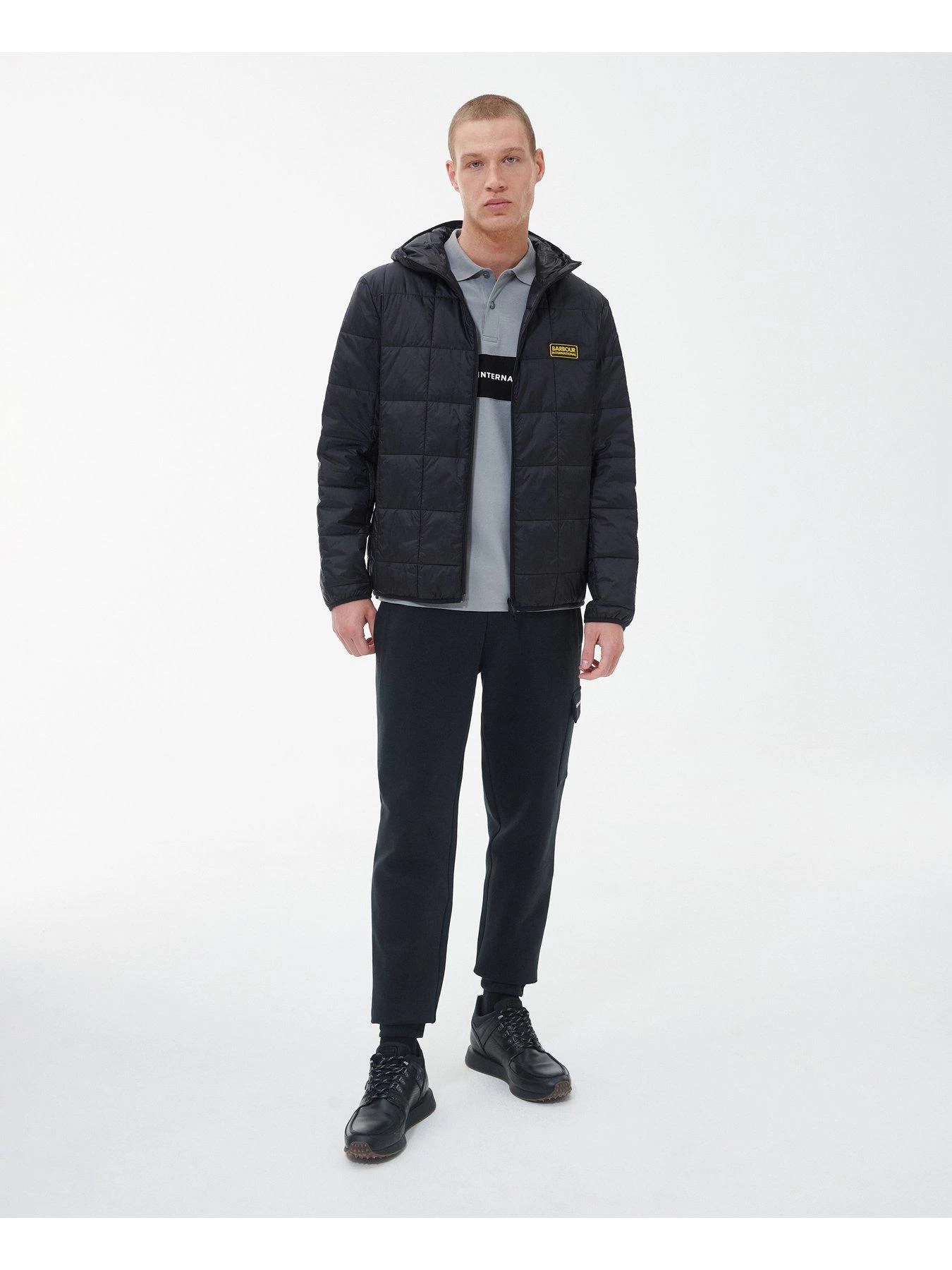 Barbour International Event Hooded Padded Jacket - Black 5 Barbour International Event Hooded Padded Jacket - Black - Image 3