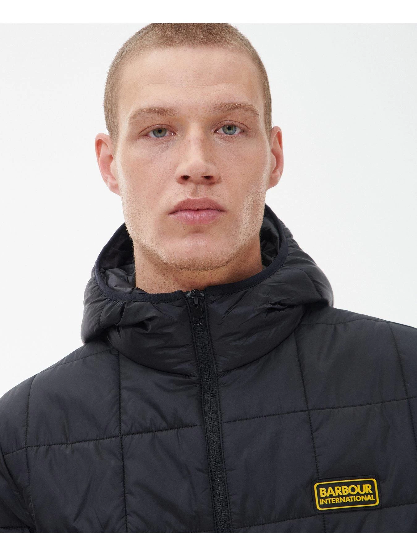 Barbour International Event Hooded Padded Jacket - Black 6 Barbour International Event Hooded Padded Jacket - Black - Image 4