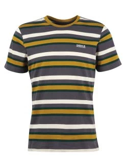 Barbour International Gauge Stripe T-Shirt - Dark Grey -Fashion store VJGK6 SQ6 0000000070 DARK GREY MDd2