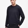 Barbour International Grip Patch Pocket Crew Sweatshirt - Black -Fashion store VJGKL SQ1 0000000004 BLACK MDf