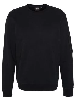 Barbour International Grip Patch Pocket Crew Sweatshirt - Black -Fashion store VJGKL SQ5 0000000004 BLACK MDd1