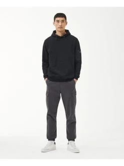 Barbour International Tempo Patch Pocket Overhead Hoodie - Black -Fashion store VJGKN SQ3 0000000004 BLACK MDo