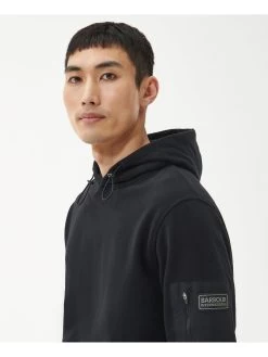 Barbour International Tempo Patch Pocket Overhead Hoodie - Black -Fashion store VJGKN SQ4 0000000004 BLACK MDd