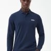 Barbour International Long Sleeve Polo Shirt - Navy -Fashion store VJGKO SQ1 0000000048 NAVY MDf