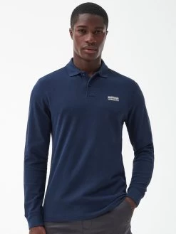 Barbour International Long Sleeve Polo Shirt - Navy