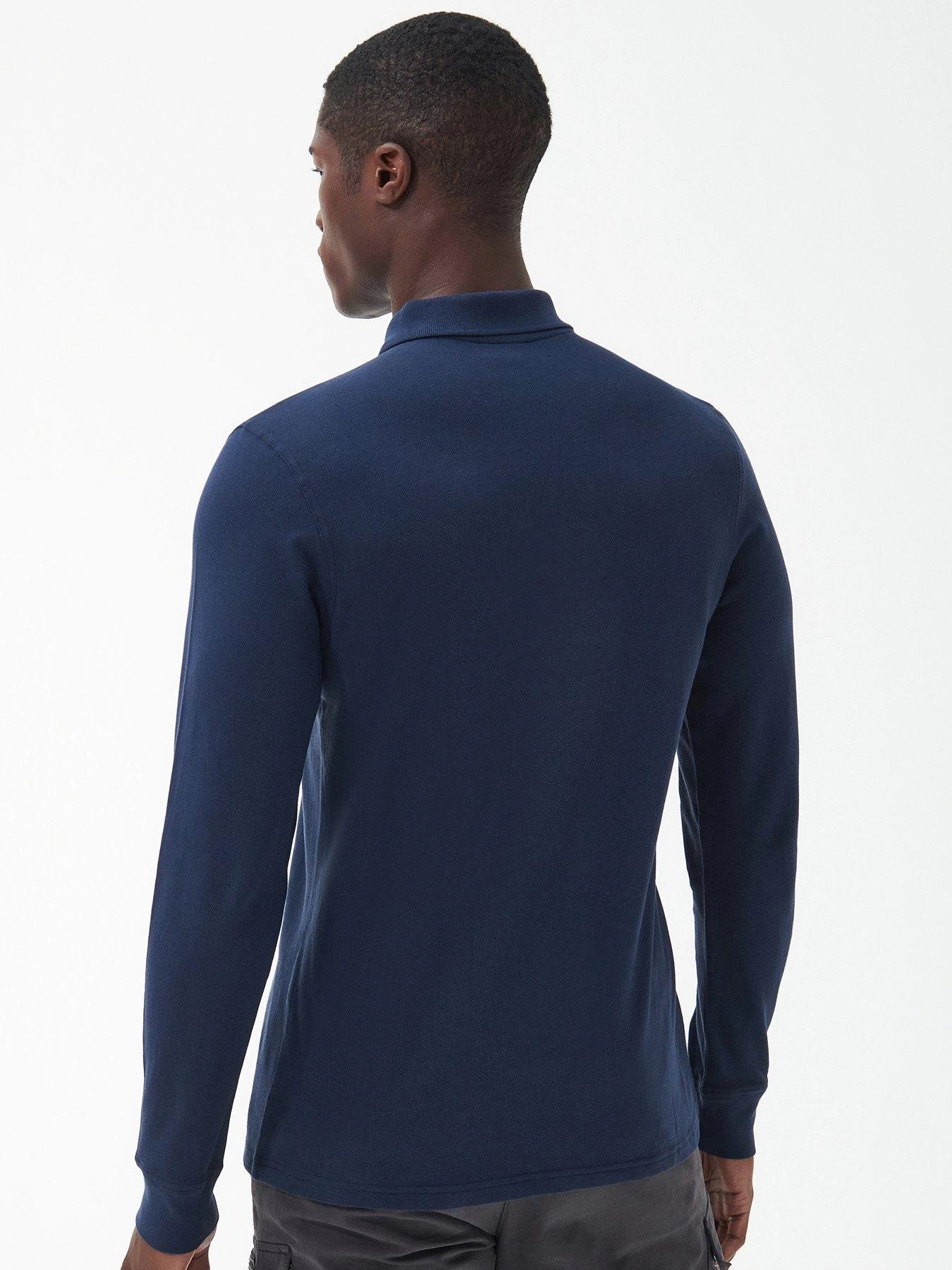 Barbour International Long Sleeve Polo Shirt - Navy 4 Barbour International Long Sleeve Polo Shirt - Navy - Image 2