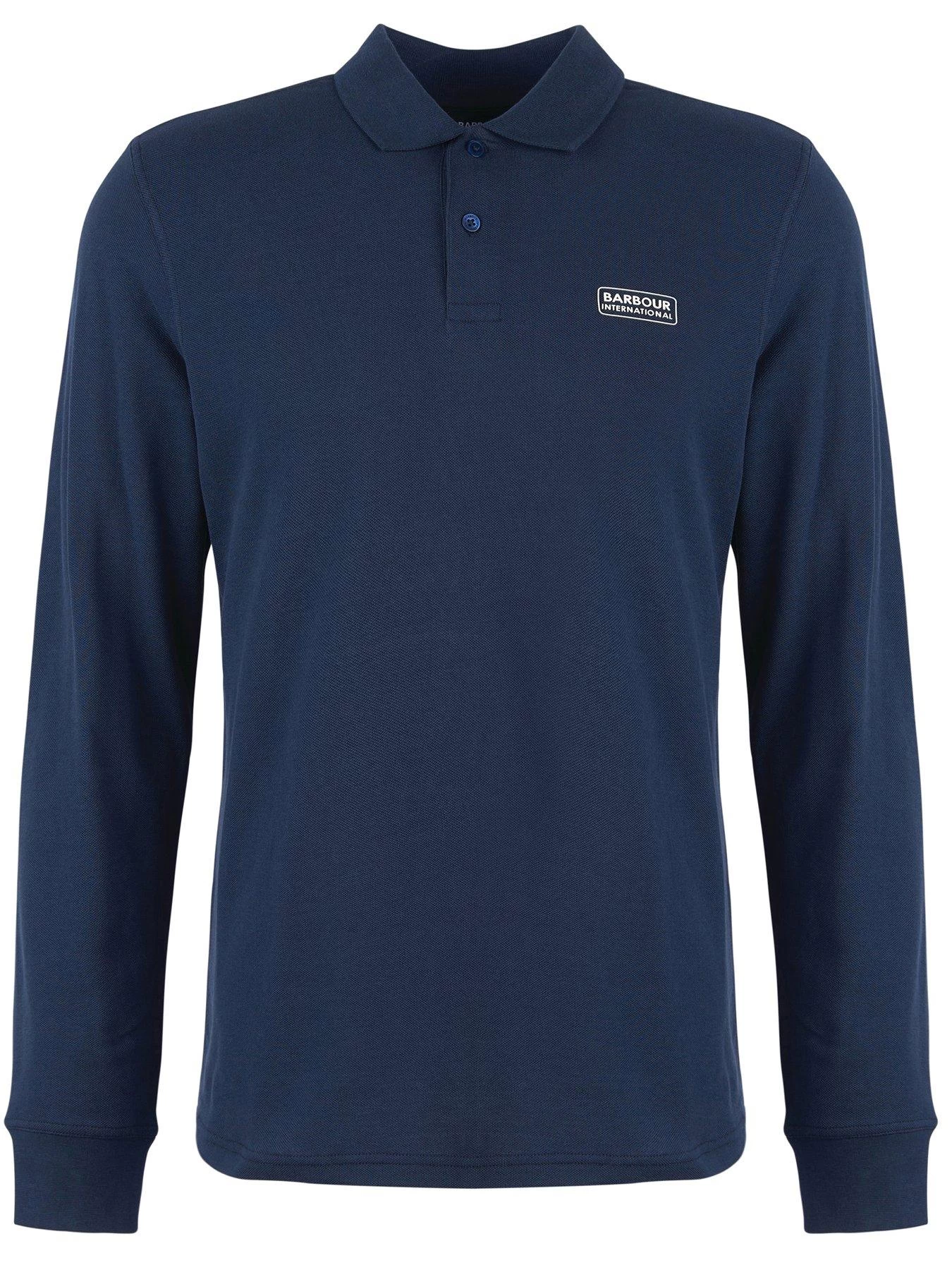 Barbour International Long Sleeve Polo Shirt - Navy 7 Barbour International Long Sleeve Polo Shirt - Navy - Image 5