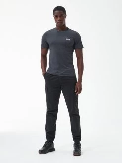 Barbour International Small Logo T-Shirt - Dark Grey -Fashion store VJGKP SQ3 0000000070 DARK GREY MDo