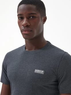 Barbour International Small Logo T-Shirt - Dark Grey -Fashion store VJGKP SQ4 0000000070 DARK GREY MDd