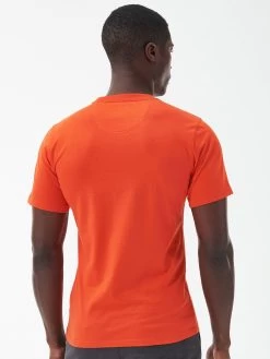 Barbour International Small Logo T-Shirt - Orange -Fashion store VJGKQ SQ2 0000000198 ORANGE MDb