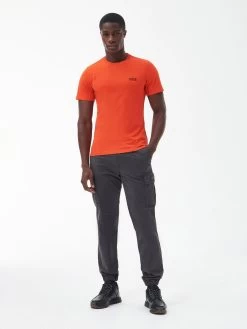 Barbour International Small Logo T-Shirt - Orange -Fashion store VJGKQ SQ3 0000000198 ORANGE MDo