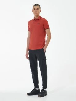 Barbour International Very Exclusive - Essential Tipped Polo Shirt - Dark Red -Fashion store VJGL2 SQ3 0000000315 DARK RED MDo