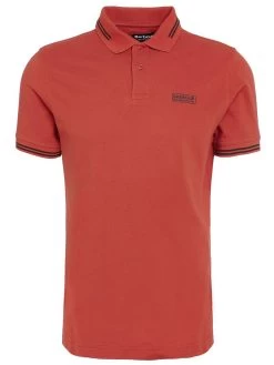 Barbour International Very Exclusive - Essential Tipped Polo Shirt - Dark Red -Fashion store VJGL2 SQ5 0000000315 DARK RED MDd1