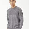 Barbour International Chain Crew Neck Jumper - Dark Grey -Fashion store VJGL3 SQ1 0000000070 DARK GREY MDf