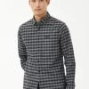 Barbour International Cable Checked Shirt - Dark Grey 2 Barbour International Cable Checked Shirt - Dark Grey -Fashion store VJGL4 SQ1 0000000070 DARK GREY MDf