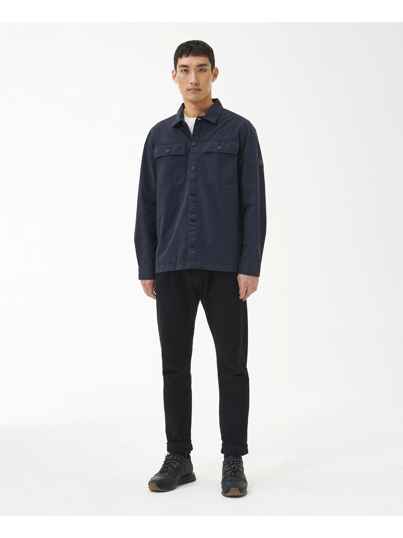 Barbour International Adey Utility Pocket Overshirt - Navy 5 Barbour International Adey Utility Pocket Overshirt - Navy - Image 3