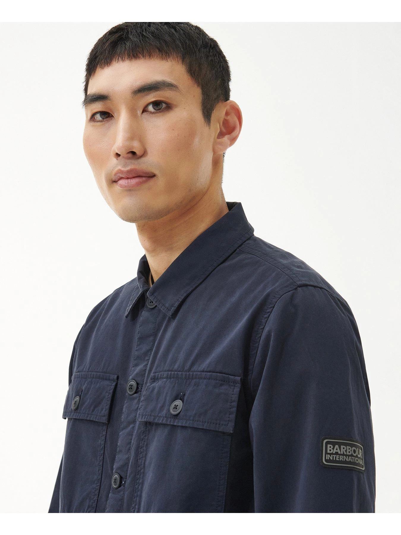 Barbour International Adey Utility Pocket Overshirt - Navy 6 Barbour International Adey Utility Pocket Overshirt - Navy - Image 4