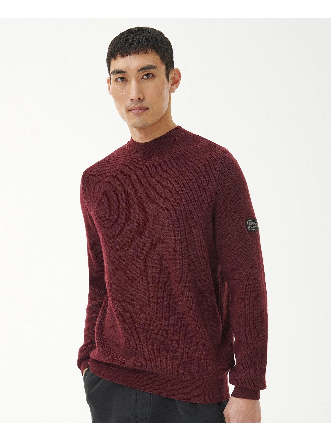 Barbour International Corser Crew Neck Jumper - Red 3 Barbour International Corser Crew Neck Jumper - Red