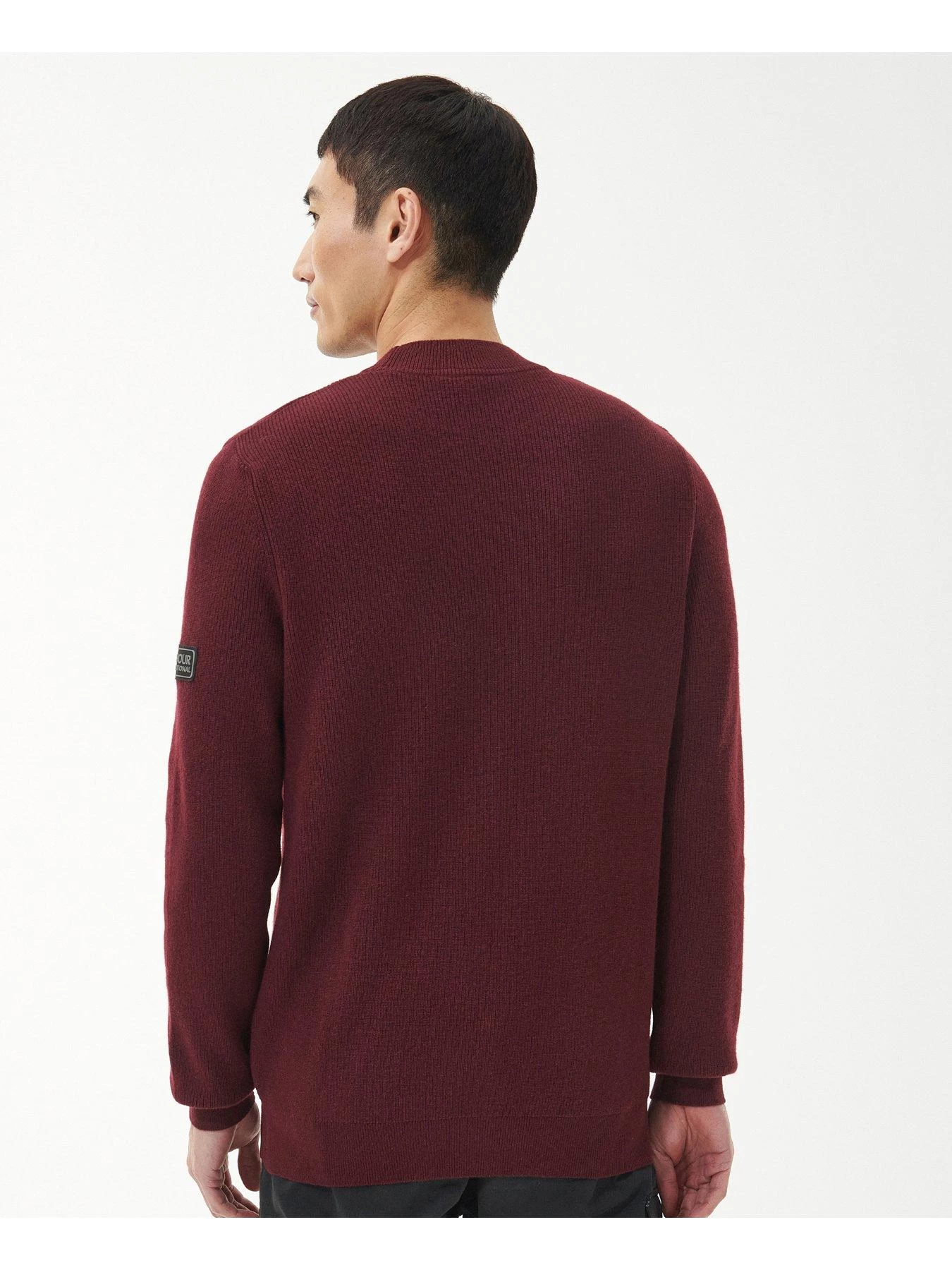 Barbour International Corser Crew Neck Jumper - Red 4 Barbour International Corser Crew Neck Jumper - Red - Image 2