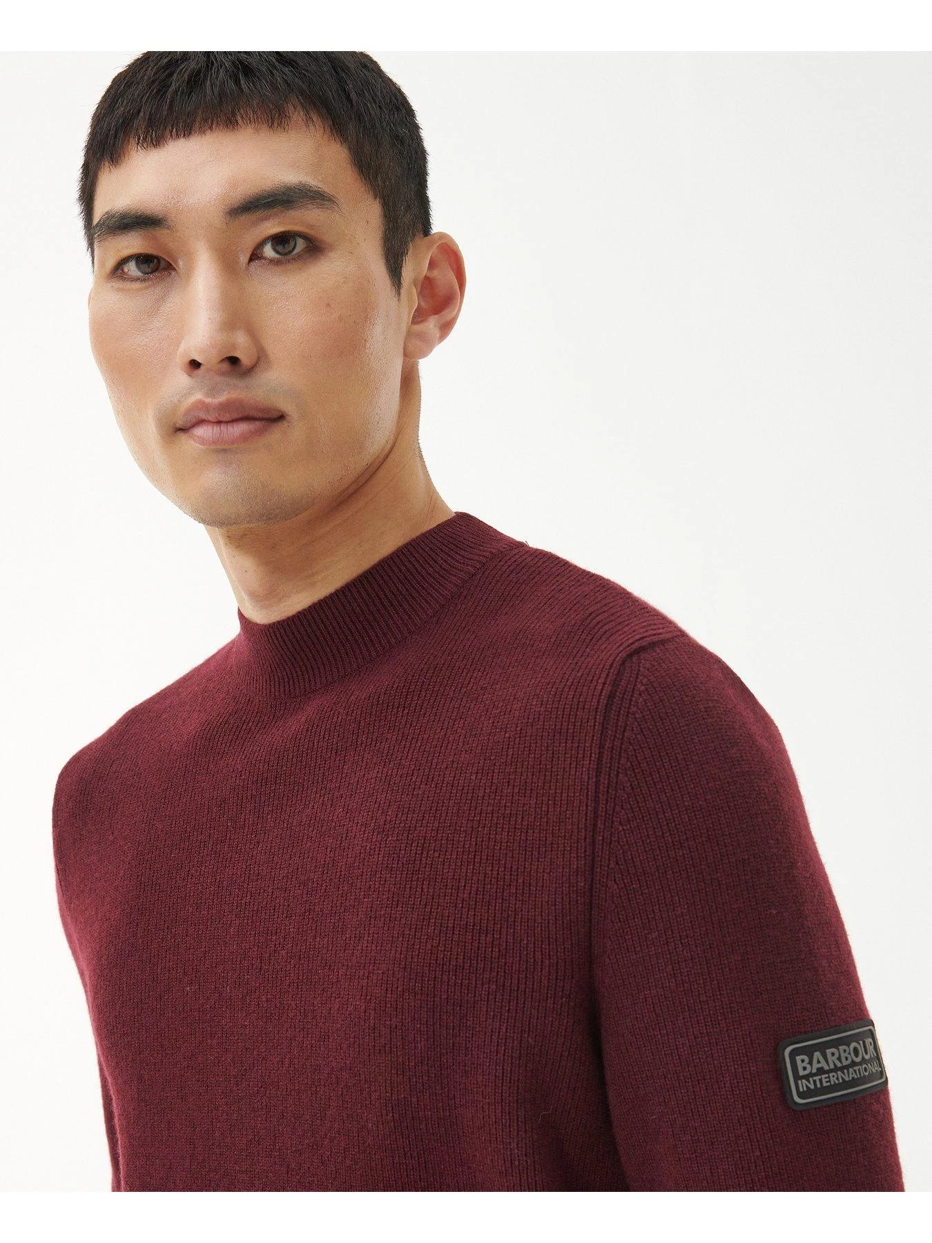 Barbour International Corser Crew Neck Jumper - Red 6 Barbour International Corser Crew Neck Jumper - Red - Image 4