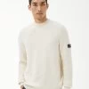 Barbour International Corser Crew Neck Jumper - Cream 2 Barbour International Corser Crew Neck Jumper - Cream -Fashion store VJGLB SQ1 0000000067 CREAM MDf