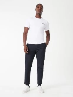 Barbour International Small Logo T-Shirt - White -Fashion store VJGLL SQ3 0000000013 WHITE MDo