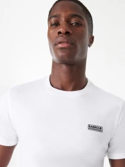 Barbour International Small Logo T-Shirt - White -Fashion store VJGLL SQ4 0000000013 WHITE MDd