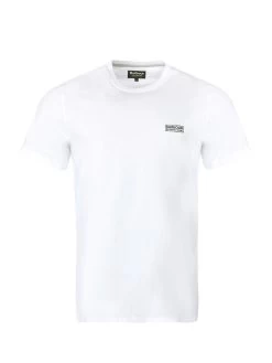 Barbour International Small Logo T-Shirt - White -Fashion store VJGLL SQ5 0000000013 WHITE MDd1