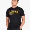 Barbour International Essential Large Logo T-Shirt - Black -Fashion store VJGLM SQ1 0000000004 BLACK MDf