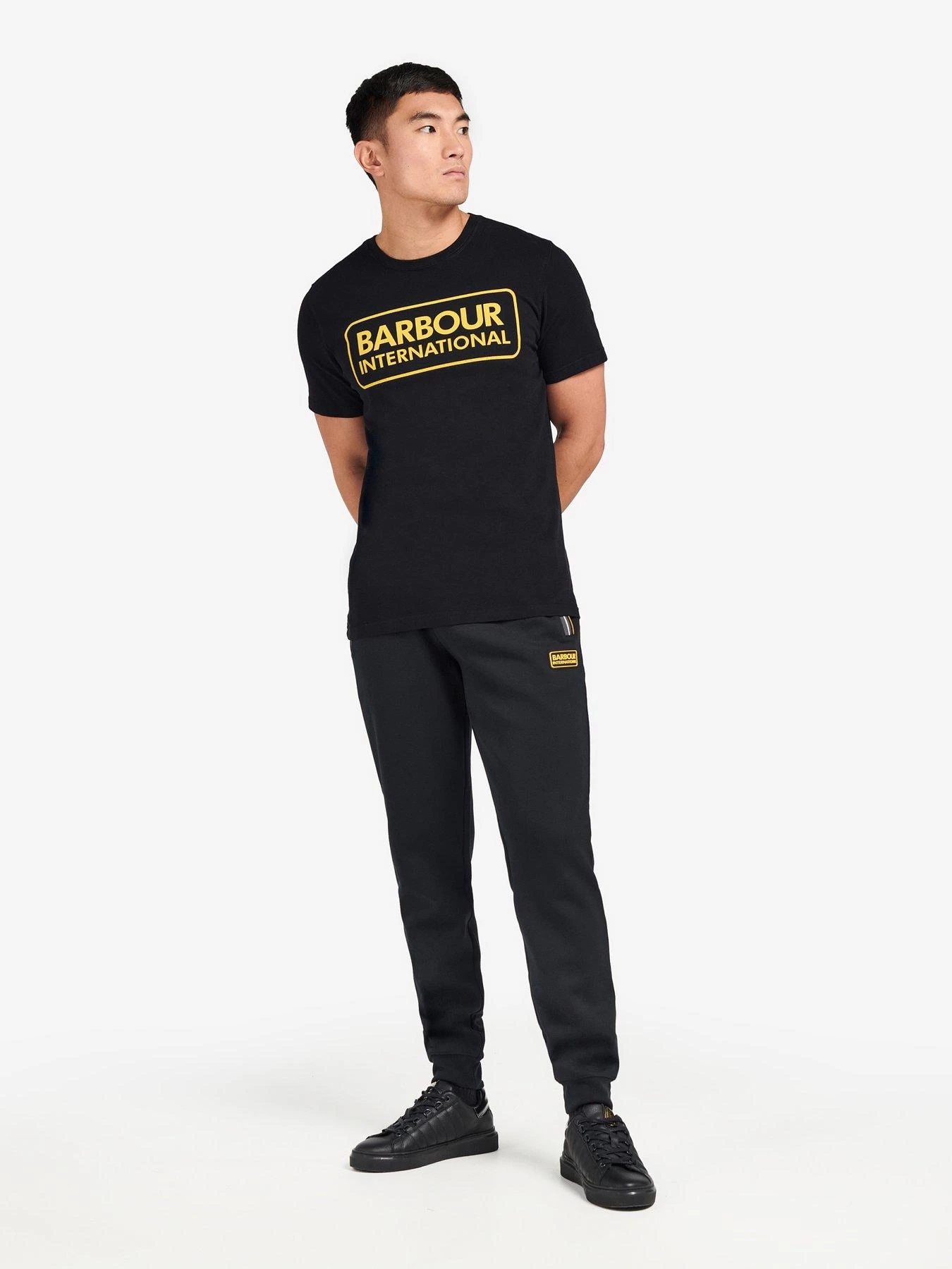 Barbour International Essential Large Logo T-Shirt - Black 5 Barbour International Essential Large Logo T-Shirt - Black - Image 3