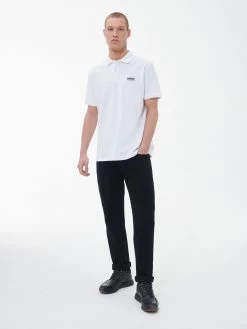 Barbour International Essential Polo Shirt - White -Fashion store VJGLP SQ3 0000000013 WHITE MDo