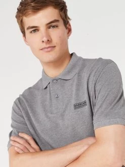 Barbour International Essential Polo Shirt - Grey -Fashion store VJGLS SQ4 0000000005 GREY MDd