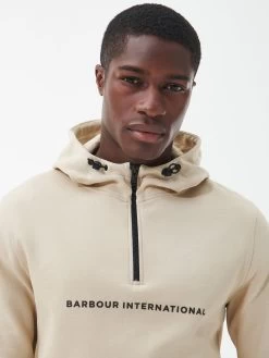 Barbour International Motored Overhead Hoodie - Cream -Fashion store VJGM4 SQ4 0000000067 CREAM MDd