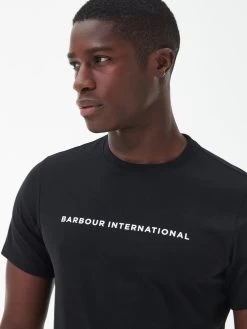 Barbour International Motored Chest Logo T-Shirt - Black -Fashion store VJGM9 SQ4 0000000004 BLACK MDd
